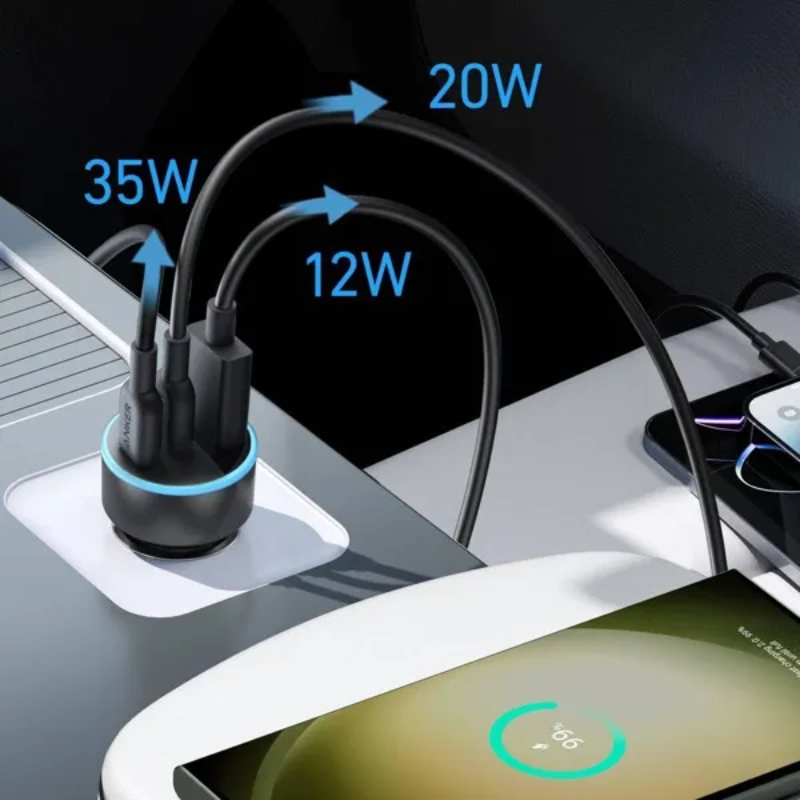Anker A2736 - Tẩu sạc ô tô Anker 67W 3 cổng (2 usb C, 1 usb A), hỗ trợ QC 3.0, PPS - <div class="css-146c3p1 r-bcqeeo r-1ttztb7 r-qvutc0 r-37j5jr r-a023e6 r-16dba41 r-1adg3ll r-1b5gpbm r-a8ghvy" dir="ltr"><span class="css-1jxf684 r-bcqeeo r-1ttztb7 r-qvutc0 r-poiln3">Tẩu sạc ô tô Anker A2736 cung cấp công suất tối đa 67W với 3 cổng (2 USB-C, 1 USB-A), cho phép sạc đồng thời nhiều thiết bị. Hỗ trợ công nghệ Quick Charge 3.0 và PPS, sản phẩm đảm bảo sạc nhanh, hiệu quả cho điện thoại, máy tính bảng và laptop. Thiết kế nhỏ gọn, tích hợp ActiveShield 2.0, mang lại sự an toàn và tiện lợi khi sử dụng trên xe.</span></div>