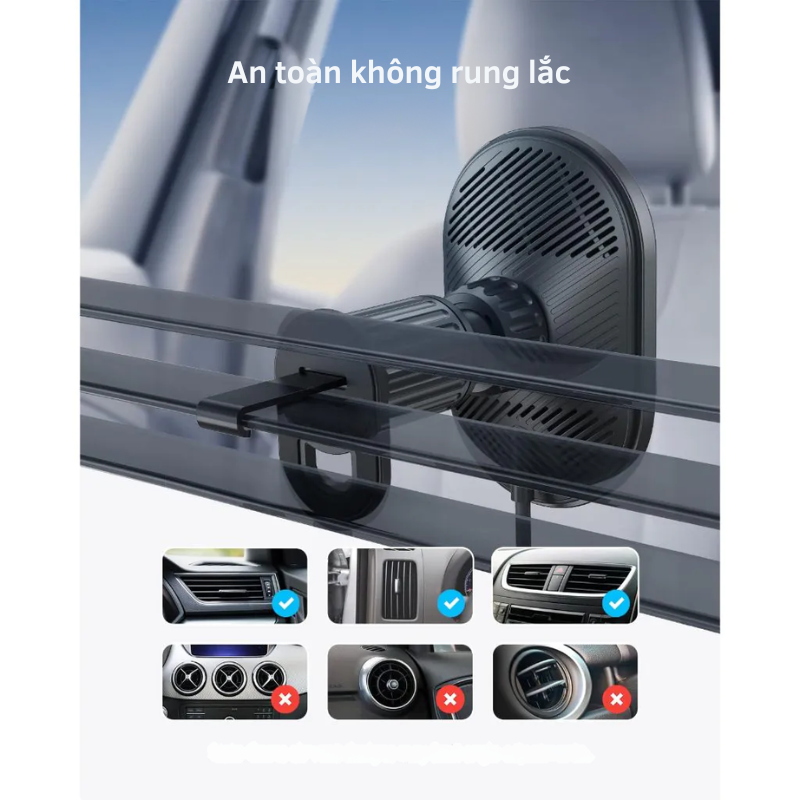 Anker B2932 - Bộ sạc nhanh ô tô không dây Anker MagGo, công nghệ Qi2 15W, điều chỉnh 360%, phiên bản 2024 - Bộ sạc nhanh ô tô không dây<a href="https://ankervietnam.vn/anker-b2932-bo-sac-nhanh-o-to-khong-day-anker-maggo-cong-nghe-qi2-15w-dieu-chinh-360-phien-ban-2024"> Anker B2932</a> 2024 tích hợp công nghệ Qi2, cung cấp công suất 15W vượt trội. Thiết kế điều chỉnh 360° linh hoạt cùng đế từ tính mạnh mẽ đảm bảo giữ chắc điện thoại trên mọi địa hình. Sản phẩm đi kèm cáp USB-C 5 ft và bộ chuyển đổi 25W tiện lợi.
