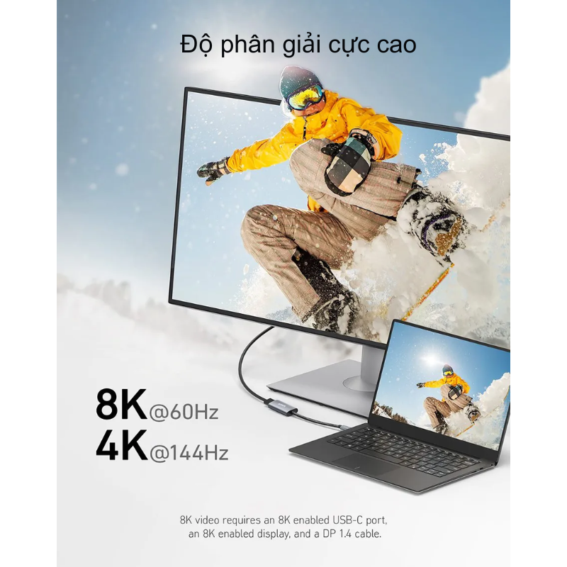 Hub Anker 518 USB-C to HDMI 2.1 8K - A8317 - <div class="css-146c3p1 r-bcqeeo r-1ttztb7 r-qvutc0 r-37j5jr r-a023e6 r-16dba41 r-1adg3ll r-1b5gpbm r-a8ghvy" dir="ltr"><span class="css-1jxf684 r-bcqeeo r-1ttztb7 r-qvutc0 r-poiln3">Hub Anker 518 USB-C to HDMI 2.1 8K (A8317) mang đến trải nghiệm hình ảnh đỉnh cao với độ phân giải lên tới 8K@60Hz hoặc 4K@144Hz. Sản phẩm hỗ trợ cắm và chạy, tương thích đa dạng thiết bị USB-C và màn hình HDMI. Thiết kế nhỏ gọn, tiện lợi cùng khả năng hiển thị nội dung mã hóa HDCP giúp nâng cao trải nghiệm giải trí và công việc.</span></div>