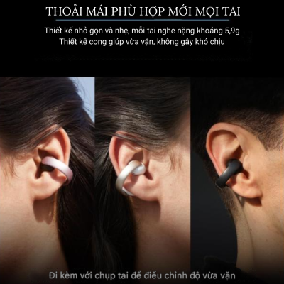 Tai nghe thể thao Anker Soundcore AeroClip A3388 - Thiết Kế Kẹp Tai Thoải Mái, Chống Nước IPX4, Âm Bass Mạnh Mẽ - Trải nghiệm sự tự do và thoải mái tuyệt đối với <strong>tai nghe thể thao Anker Soundcore AeroClip A3388</strong>. Với thiết kế kẹp tai mở độc đáo, sản phẩm mang lại cảm giác dễ chịu suốt ngày dài, lý tưởng cho mọi hoạt động từ tập luyện, chạy bộ đến làm việc. Tận hưởng chất âm vượt trội với âm bass mạnh mẽ được tăng cường bởi công nghệ BassUp độc quyền và màng loa titan 12mm. Chuẩn chống nước IPX4 giúp bạn an tâm luyện tập dưới mọi điều kiện thời tiết. Công nghệ 4 micro tích hợp AI đảm bảo cuộc gọi luôn trong trẻo và rõ ràng, ngay cả trong môi trường ồn ào nhất. Đây chính là người bạn đồng hành không thể thiếu cho phong cách sống năng động của bạn.