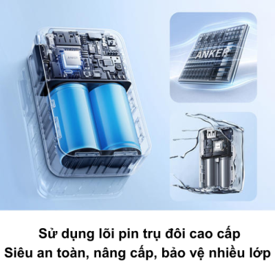 Sạc dự phòng Anker A1638 10000mAh Nhỏ Gọn, Có Dây Kéo 70cm, Hỗ Trợ PPS 2.0 PD, QC 45W - Sạc dự phòng Anker A1638 10000mAh là người bạn đồng hành lý tưởng cho cuộc sống hiện đại, kết hợp hoàn hảo giữa dung lượng vừa đủ và thiết kế siêu tiện lợi. Với dây sạc thò thụt dài 70cm tích hợp, bạn sẽ không bao giờ phải lo lắng về việc mang theo cáp sạc rời. Hỗ trợ công nghệ sạc nhanh PD 45W và PPS 2.0, Anker A1638 đảm bảo các thiết bị của bạn, từ điện thoại đến laptop nhỏ, được nạp đầy năng lượng trong thời gian kỷ lục. Nhỏ gọn, mạnh mẽ và thông minh, Anker A1638 là giải pháp năng lượng di động tối ưu dành cho bạn.