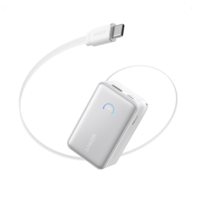 Sạc dự phòng Anker A1638 10000mAh Nhỏ Gọn, Có Dây Kéo 70cm, Hỗ Trợ PPS 2.0 PD, QC 45W