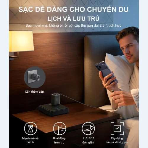 Bộ sạc Anker USB-C 35W - A2658: Sạc Nhanh Đa Năng Cho Mọi Thiết Bị USB-C Của Bạn - Hình ảnh 4