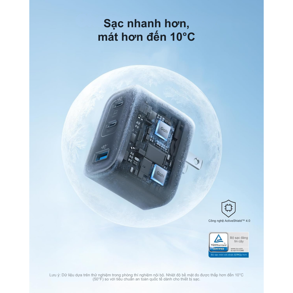 Củ Sạc Nhanh Anker Nano 70W PD A121A Củ Sạc Nhanh Anker Nano 70W PD A121A - Hình ảnh 4