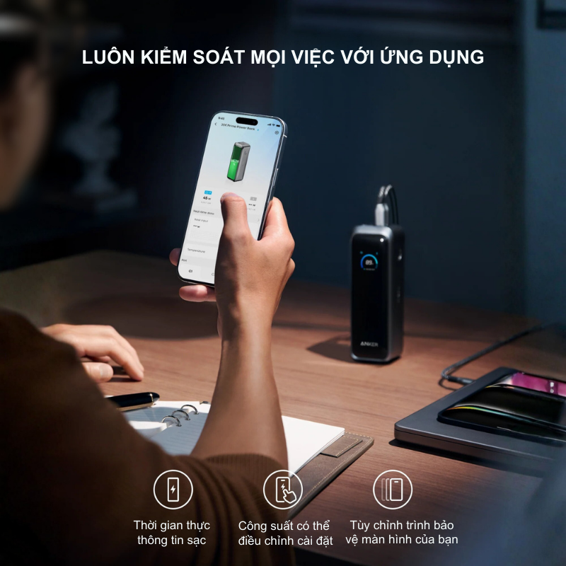 Pin Dự Phòng Anker Prime 20000mAh 220W Màn Hình LED – Anker Prime A110B Chính Hãng Pin Dự Phòng Anker Prime 20000mAh 220W Màn Hình LED – Anker Prime A110B Chính Hãng - Hình ảnh 6