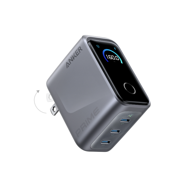 Củ Sạc Nhanh Anker Prime 160W 3 Cổng USB-C – Anker Prime A2687 GaN Chính Hãng Củ Sạc Nhanh Anker Prime 160W 3 Cổng USB-C – Anker Prime A2687 GaN Chính Hãng