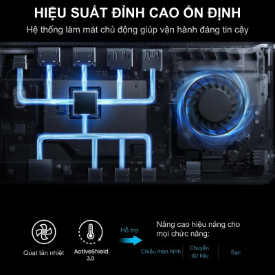 Đế Sạc Anker Prime 14-in-1 160W Docking Station – Anker Prime A83B3 Chính Hãng Đế Sạc Anker Prime 14-in-1 160W Docking Station – Anker Prime A83B3 Chính Hãng - Biến không gian làm việc của bạn thành trạm chỉ huy chuyên nghiệp với <strong>Anker Prime A83B3</strong>, chiếc Docking Station 14-trong-1 đỉnh cao của công nghệ kết nối. Không chỉ mở rộng cổng kết nối, <strong>Anker Prime A83B3</strong> còn là nguồn năng lượng mạnh mẽ với tổng công suất 160W, cho phép sạc laptop lên đến 100W và sạc nhanh đồng thời cho điện thoại. Sản phẩm hỗ trợ xuất hình ảnh đa màn hình 4K sắc nét, truyền dữ liệu siêu tốc 10Gbps và kết nối Ethernet ổn định. Với thiết kế dựng đứng tinh tế giúp tiết kiệm diện tích và tích hợp màn hình hiển thị trạng thái thông minh, <strong>Anker Prime A83B3</strong> là giải pháp "All-in-One" hoàn hảo cho Macbook và Laptop Windows, giúp nâng tầm hiệu suất công việc của bạn lên mức tối đa.