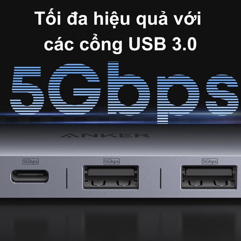 Anker USB C Hub 7in1 A83D2 – Mở rộng kết nối đa năng cho laptop Anker USB C Hub 7in1 A83D2 – Mở rộng kết nối đa năng cho laptop - Hình ảnh 4