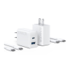 Bộ Củ Sạc B2348 Anker 20W 2 Cổng (1C1A) Kèm Cáp Type-C Dài 1.5m - (PowerIQ™ 3.0, ActiveShield™, MultiProtect™) Bộ Củ Sạc B2348 Anker 20W 2 Cổng (1C1A) Kèm Cáp Type-C Dài 1.5m - (PowerIQ™ 3.0, ActiveShield™, MultiProtect™) - Trải nghiệm công nghệ sạc thế hệ mới với Củ sạc <strong>Anker Prime</strong> A2687 (160W, 3 Cổng, Màn hình thông minh). Với tổng công suất 160W và 3 cổng đầu ra (2 USB-C, 1 USB-A), củ sạc này có thể sạc siêu nhanh cho laptop, điện thoại và máy tính bảng của bạn đồng thời. Màn hình thông minh tích hợp hiển thị trạng thái sạc theo thời gian thực, giúp bạn dễ dàng quản lý năng lượng. Thiết kế nhỏ gọn, sử dụng công nghệ GaN tiên tiến và tính năng an toàn vượt trội, <strong>Anker Prime</strong> A2687 là giải pháp sạc tối ưu cho mọi nhu cầu. Nâng tầm trải nghiệm sạc của bạn với <strong>Anker Prime</strong>!