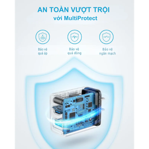 Bộ Củ Sạc B2348 Anker 20W 2 Cổng (1C1A) Kèm Cáp Type-C Dài 1.5m - (PowerIQ™ 3.0, ActiveShield™, MultiProtect™) Bộ Củ Sạc B2348 Anker 20W 2 Cổng (1C1A) Kèm Cáp Type-C Dài 1.5m - (PowerIQ™ 3.0, ActiveShield™, MultiProtect™) - Hình ảnh 5