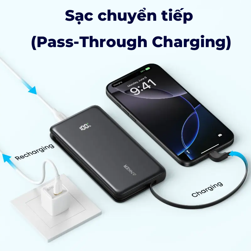 Pin Dự Phòng Anker Zolo 22.5W 10000mAh (Built-In USB-C) - Sạc Nhanh, Tiện Lợi (A110D) Pin Dự Phòng Anker Zolo 22.5W 10000mAh (Built-In USB-C) - Sạc Nhanh, Tiện Lợi (A110D) - Hình ảnh 5