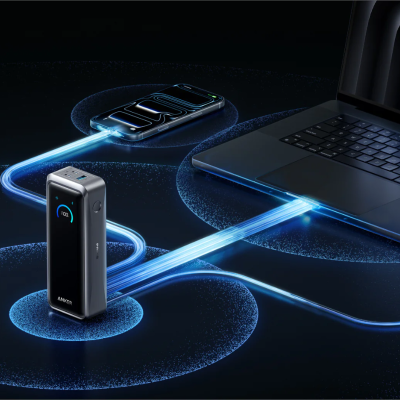 Sạc dự phòng Anker Prime A110A (26000mAh, 300W) – Năng lượng mạnh mẽ, sạc siêu tốc Sạc dự phòng Anker Prime A110A (26000mAh, 300W) – Năng lượng mạnh mẽ, sạc siêu tốc - Trải nghiệm sức mạnh sạc vượt trội với Sạc dự phòng <strong>Anker Prime</strong> (26000mAh, 300W). Đây là ngân hàng năng lượng di động tối thượng, được thiết kế để cấp nguồn cho laptop, điện thoại và các thiết bị khác với tốc độ đáng kinh ngạc. Với dung lượng 26000mAh và tổng công suất đầu ra 300W qua 2 cổng USB-C và 1 cổng USB-A, <strong>Anker Prime</strong> đảm bảo mọi thiết bị của bạn luôn đầy pin. Kích thước nhỏ gọn, màn hình thông minh và khả năng sạc nhanh chóng biến <strong>Anker Prime</strong> thành người bạn đồng hành lý tưởng cho công việc, du lịch và mọi nhu cầu năng lượng hàng ngày. Nâng tầm trải nghiệm sạc của bạn với <strong>Anker Prime</strong>!