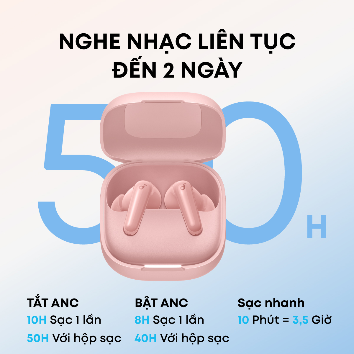 Tai nghe Bluetooth Anker Soundcore R60i NC – Chống Ồn Chủ Động 52dB, Âm Thanh Hi-Res LDAC, Pin 50 Giờ, Case Kiêm Giá Đỡ Tai nghe Bluetooth Anker Soundcore R60i NC – Chống Ồn Chủ Động 52dB, Âm Thanh Hi-Res LDAC, Pin 50 Giờ, Case Kiêm Giá Đỡ - Hình ảnh 8