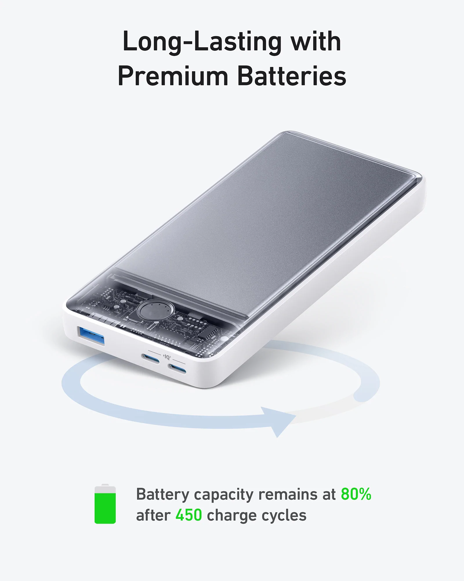 Anker A1366 - Pin sạc dự phòng Anker 535 20.000mAh 30w 3 Cổng 2C1A Anker A1366 - Pin sạc dự phòng Anker 535 20.000mAh 30w 3 Cổng 2C1A - <ul> <li>Model: Anker A1366</li> <li>Dung lượng: 20000 mAh</li> <li>Output Max: 30W</li> <li>2 cổng USB-C, 1 cổng USB-A</li> <li>Trọng lượng: 349g</li> </ul>