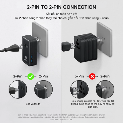 Bộ chuyển đổi du lịch Anker Nano (5-trong-1, 20W) - A9215 | Sạc nhanh | Nhỏ gọn cho mọi hành trình Bộ chuyển đổi du lịch Anker Nano (5-trong-1, 20W) - A9215 | Sạc nhanh | Nhỏ gọn cho mọi hành trình - <strong>Bộ chuyển đổi du lịch Anker Nano (5-trong-1, 20W) - A9215</strong> là giải pháp năng lượng hoàn hảo cho những người thường xuyên di chuyển. Với thiết kế siêu nhỏ gọn nhưng tích hợp tới 5 cổng kết nối, bao gồm 1 ổ cắm AC, 2 cổng USB-C và 2 cổng USB-A, sản phẩm giúp bạn sạc đồng thời nhiều thiết bị một cách dễ dàng. Đặc biệt, cổng USB-C hỗ trợ sạc nhanh PD 20W, giúp nạp đầy năng lượng cho iPhone và các điện thoại thông minh khác trong thời gian ngắn nhất. <strong>A9215</strong> không chỉ tiện lợi mà còn cực kỳ an toàn nhờ hệ thống bảo vệ ActiveShield độc quyền của Anker. Nếu bạn đang tìm kiếm một thiết bị sạc đa năng, bền bỉ và chuẩn SEO cho hành lý của mình, thì <strong>A9215</strong> chính là lựa chọn không thể bỏ qua.