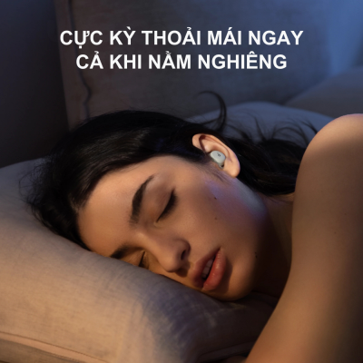 Tai nghe ngủ Soundcore by Anker Sleep A30 - D1301 | Chống ồn 35dB - Thiết kế siêu mỏng cho người ngủ nghiêng - Chính hãng Tai nghe ngủ Soundcore by Anker Sleep A30 - D1301 | Chống ồn 35dB - Thiết kế siêu mỏng cho người ngủ nghiêng - Chính hãng - Bạn đang gặp khó khăn với giấc ngủ do tiếng ồn xung quanh hay sự khó chịu từ các dòng tai nghe thông thường? <strong>A30 - D1301</strong> chính là giải pháp hoàn hảo dành cho bạn. Được thiết kế chuyên biệt để hỗ trợ giấc ngủ, <strong>A30 - D1301</strong> sở hữu kích thước siêu nhỏ gọn, mỏng nhẹ, giúp người dùng cảm thấy êm ái ngay cả khi ngủ nghiêng. Với hệ thống chống ồn 4 điểm độc quyền, thiết bị có khả năng ngăn chặn tiếng ồn lên đến 35dB, tạo ra không gian tĩnh lặng tuyệt đối. Ngoài ra, <strong>A30 - D1301</strong> còn tích hợp thư viện âm thanh thư giãn phong phú qua ứng dụng Soundcore, giúp bạn đi vào giấc ngủ nhanh hơn và sâu hơn. Đây không chỉ là một chiếc tai nghe, mà là người bạn đồng hành chăm sóc sức khỏe giấc ngủ của bạn mỗi đêm.