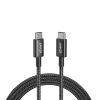 Cáp Sạc Nhanh Anker A8752 - USB-C to USB-C 60W 1m, Dây Dù New Nylon Siêu Bền, 480Mbps, Màu Đen (Black) - Hàng Chính Hãng Cáp Sạc Nhanh Anker A8752 - USB-C to USB-C 60W 1m, Dây Dù New Nylon Siêu Bền, 480Mbps, Màu Đen (Black) - Hàng Chính Hãng - <strong>Anker A8753</strong> là giải pháp kết nối hoàn hảo cho những ai đang tìm kiếm một sợi cáp sạc nhanh, bền bỉ và có độ dài linh hoạt. Với chiều dài lên tới 1.8 mét. <strong>Anker A8753</strong> hỗ trợ công suất sạc tối đa 60W, tương thích rộng rãi. Lớp vỏ New Nylon bện dù kép mang lại độ bền cực cao, chịu được hơn 10.000 lần uốn cong. Ngoài ra, tốc độ truyền dữ liệu 480Mbps giúp việc đồng bộ tài liệu trở nên nhanh chóng và ổn định.