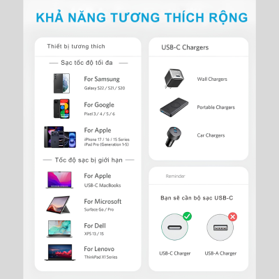 Cáp Sạc Nhanh Anker A8753 - USB-C to USB-C 60W 1.8m, Dây Dù New Nylon Siêu Bền, Màu Đen (Black) – Hàng Chính Hãng Cáp Sạc Nhanh Anker A8753 - USB-C to USB-C 60W 1.8m, Dây Dù New Nylon Siêu Bền, Màu Đen (Black) – Hàng Chính Hãng - <strong>Anker A8753</strong> là giải pháp kết nối hoàn hảo cho những ai đang tìm kiếm một sợi cáp sạc nhanh, bền bỉ và có độ dài linh hoạt. Với chiều dài lên tới 1.8 mét. <strong>Anker A8753</strong> hỗ trợ công suất sạc tối đa 60W, tương thích rộng rãi. Lớp vỏ New Nylon bện dù kép mang lại độ bền cực cao, chịu được hơn 10.000 lần uốn cong. Ngoài ra, tốc độ truyền dữ liệu 480Mbps giúp việc đồng bộ tài liệu trở nên nhanh chóng và ổn định.