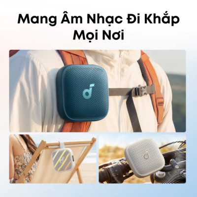 Loa Bluetooth Soundcore Boom Go 3i - D5103 - Công suất mạnh mẽ, Chống nước IPX7, Pin 15H - Hàng Chính Hãng. Loa Bluetooth Soundcore Boom Go 3i - D5103 - Công suất mạnh mẽ, Chống nước IPX7, Pin 15H - Hàng Chính Hãng. - Bạn đang tìm kiếm một chiếc loa di động mạnh mẽ cho những chuyến đi? <strong>Loa bluetooth Anker Soundcore Boom Go 3i</strong> chính là sự lựa chọn hoàn hảo dành cho bạn. Với thiết kế nhỏ gọn nhưng ẩn chứa sức mạnh âm thanh kinh ngạc, <strong>Boom Go 3i</strong> mang đến dải âm trầm sâu lắng nhờ công nghệ BassUp độc quyền. Sản phẩm không chỉ gây ấn tượng bởi vẻ ngoài hiện đại mà còn đạt chuẩn chống nước IPX7, cho phép bạn tận hưởng âm nhạc ngay cả dưới trời mưa hay cạnh hồ bơi. Kết nối Bluetooth 5.0 ổn định giúp <strong>Boom Go 3i</strong> duy trì âm thanh mượt mà trong phạm vi rộng. Với thời lượng pin lên đến 15 giờ liên tục, <strong>Boom Go 3i</strong> sẽ là người bạn đồng hành không thể thiếu trong mọi bữa tiệc ngoài trời hay những chuyến du lịch dã ngoại.