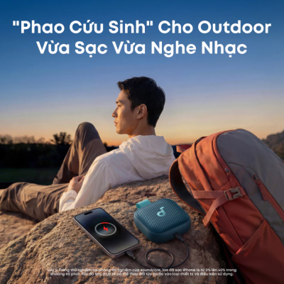 Loa Bluetooth Soundcore Boom Go 3i - D5103 - Công suất mạnh mẽ, Chống nước IPX7, Pin 15H - Hàng Chính Hãng. Loa Bluetooth Soundcore Boom Go 3i - D5103 - Công suất mạnh mẽ, Chống nước IPX7, Pin 15H - Hàng Chính Hãng. - Bạn đang tìm kiếm một chiếc loa di động mạnh mẽ cho những chuyến đi? <strong>Loa bluetooth Anker Soundcore Boom Go 3i</strong> chính là sự lựa chọn hoàn hảo dành cho bạn. Với thiết kế nhỏ gọn nhưng ẩn chứa sức mạnh âm thanh kinh ngạc, <strong>Boom Go 3i</strong> mang đến dải âm trầm sâu lắng nhờ công nghệ BassUp độc quyền. Sản phẩm không chỉ gây ấn tượng bởi vẻ ngoài hiện đại mà còn đạt chuẩn chống nước IPX7, cho phép bạn tận hưởng âm nhạc ngay cả dưới trời mưa hay cạnh hồ bơi. Kết nối Bluetooth 5.0 ổn định giúp <strong>Boom Go 3i</strong> duy trì âm thanh mượt mà trong phạm vi rộng. Với thời lượng pin lên đến 15 giờ liên tục, <strong>Boom Go 3i</strong> sẽ là người bạn đồng hành không thể thiếu trong mọi bữa tiệc ngoài trời hay những chuyến du lịch dã ngoại.