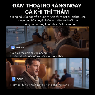 Tai Nghe Bluetooth Soundcore Liberty 5 Pro Max - D1204 Chống Ồn Chủ Động, Âm Thanh Hi-Res, Dịch Thuật AI Thông Minh Tai Nghe Bluetooth Soundcore Liberty 5 Pro Max - D1204 Chống Ồn Chủ Động, Âm Thanh Hi-Res, Dịch Thuật AI Thông Minh - <strong>Soundcore Liberty 5 Pro Max</strong> là mẫu tai nghe True Wireless đột phá nhất hiện nay, được thiết kế không chỉ để nghe nhạc mà còn là một trợ lý ngôn ngữ đắc lực. Điểm nhấn nổi bật nhất của <strong>Soundcore Liberty 5 Pro Max</strong> chính là khả năng phiên dịch thuật AI thời gian thực, hỗ trợ lên đến hơn 40 ngôn ngữ khác nhau, giúp bạn tự tin giao tiếp toàn cầu. Sản phẩm sở hữu chất lượng âm thanh Hi-Res đỉnh cao với màng loa Wool-Paper 9.2mm và công nghệ Dolby Atmos sống động. Hệ thống chống ồn chủ động Adaptive ANC 4.0 trên <strong>Soundcore Liberty 5 Pro Max</strong> giúp loại bỏ tạp âm thông minh, mang lại không gian tĩnh lặng tuyệt đối. Với thiết kế hộp sạc màn hình AMOLED cảm ứng, thời lượng pin lên đến 50 giờ và chuẩn kháng nước IP55, <strong>Soundcore Liberty 5 Pro Max</strong> chính là sự lựa chọn hoàn hảo cho những tín đồ công nghệ và người thường xuyên di chuyển.